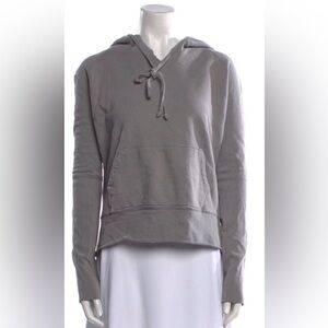 Nili Lotan Janie Distressed Gray Hoodie